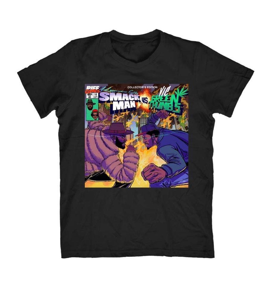 Kansas City SmackMan Vs Vic GreenThumbs Marvel Comic Tee – GasolWorld